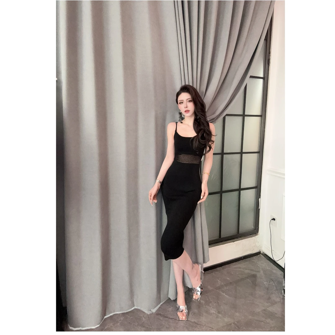 SS姗姗温柔气质性感修身夏季设计师显瘦百搭休闲裙50370329