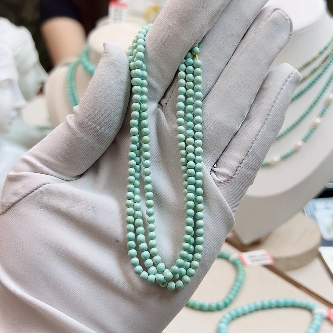 绿松石未镶嵌小米珠3+