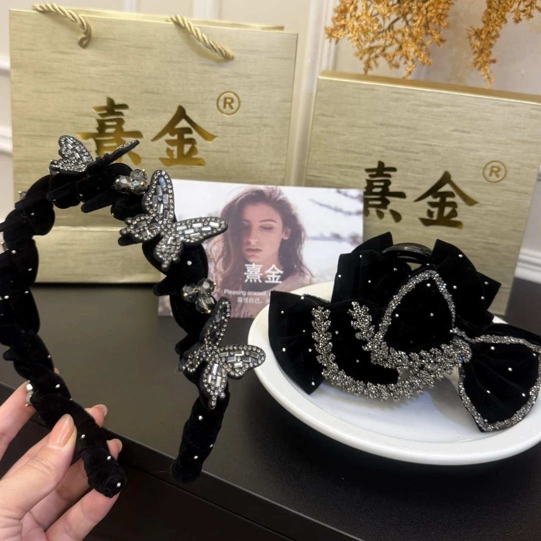 女复古风时尚头箍简约风欧美风发箍网红气质边夹日韩