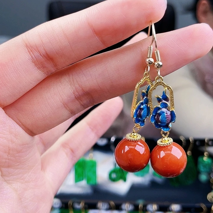 翡翠耳饰未镶嵌饰品