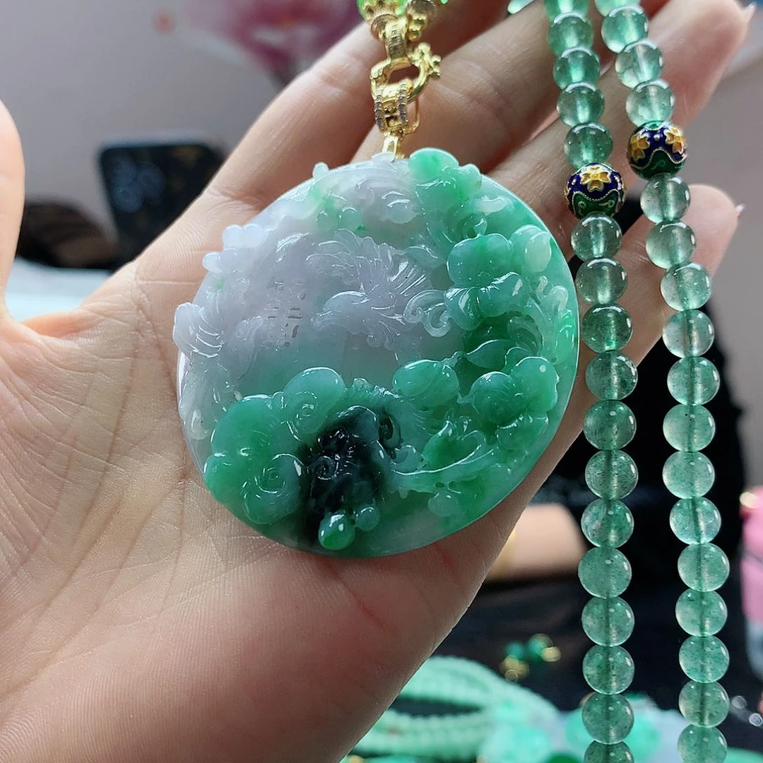 【闪购商品】翡翠吊坠(赠链)合金