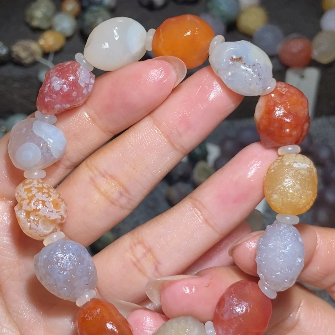 未镶嵌玛瑙/玉髓珠宝半成品