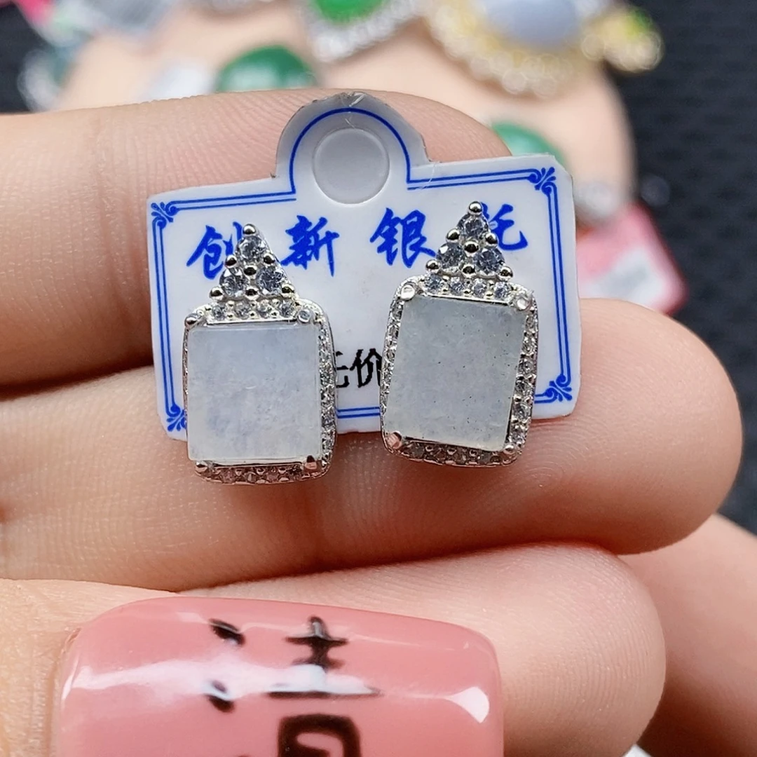 翡翠银S925镶嵌戒指