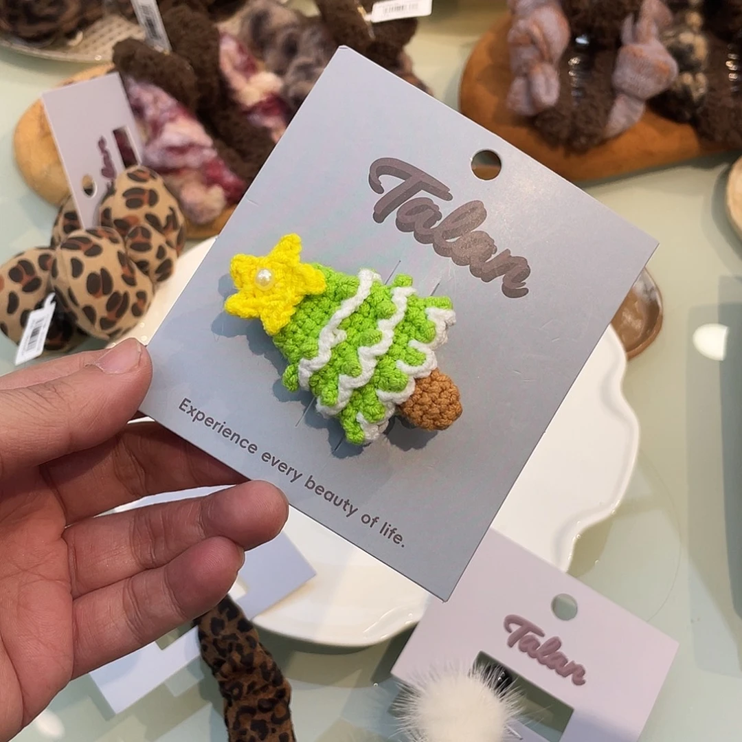布艺非金属 圣诞树夹子