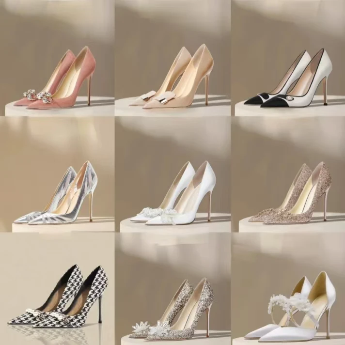 YX001新款气质百搭舒适低中粗跟时尚真皮女小单鞋1号