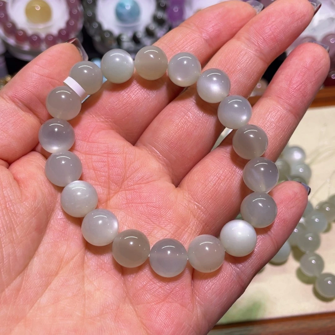 水晶手链未镶嵌11mm绿月光