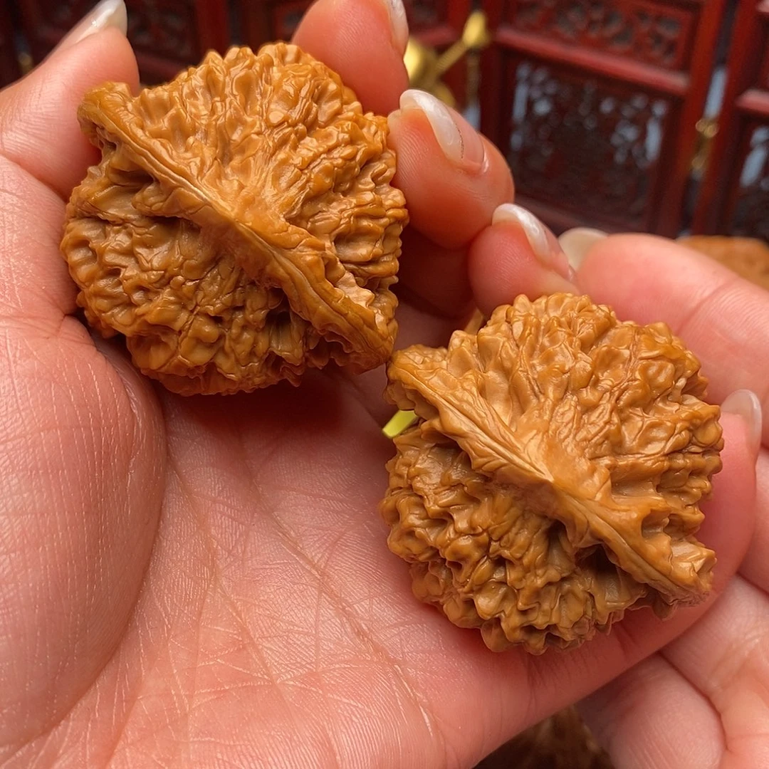 把件文玩核桃大官帽48全品53克