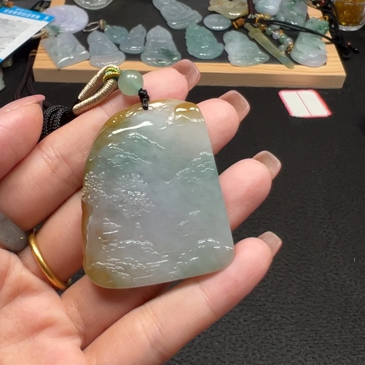 颈饰未镶嵌翡翠天然A货缅甸翡翠