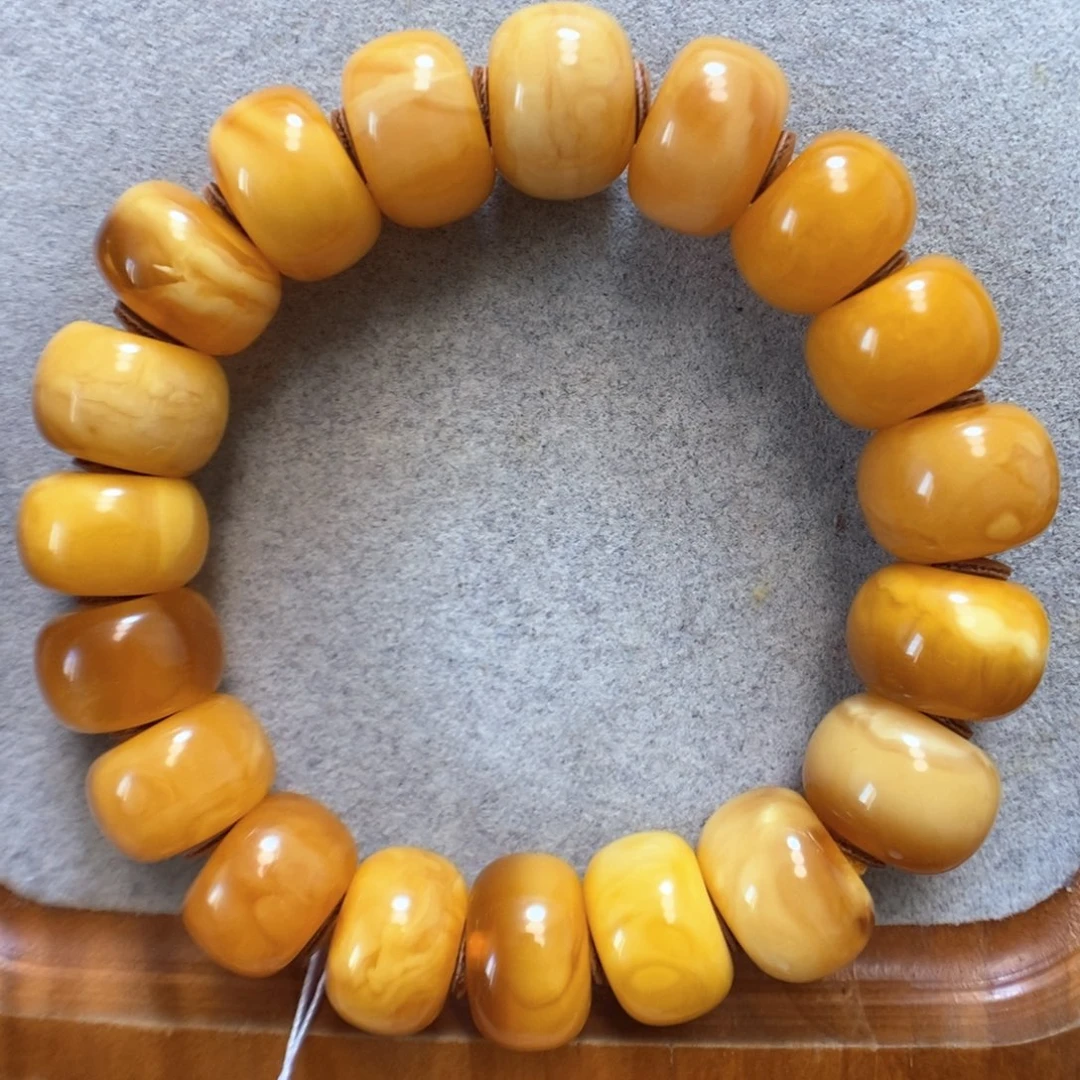 未镶嵌蜜蜡手串蜜蜡