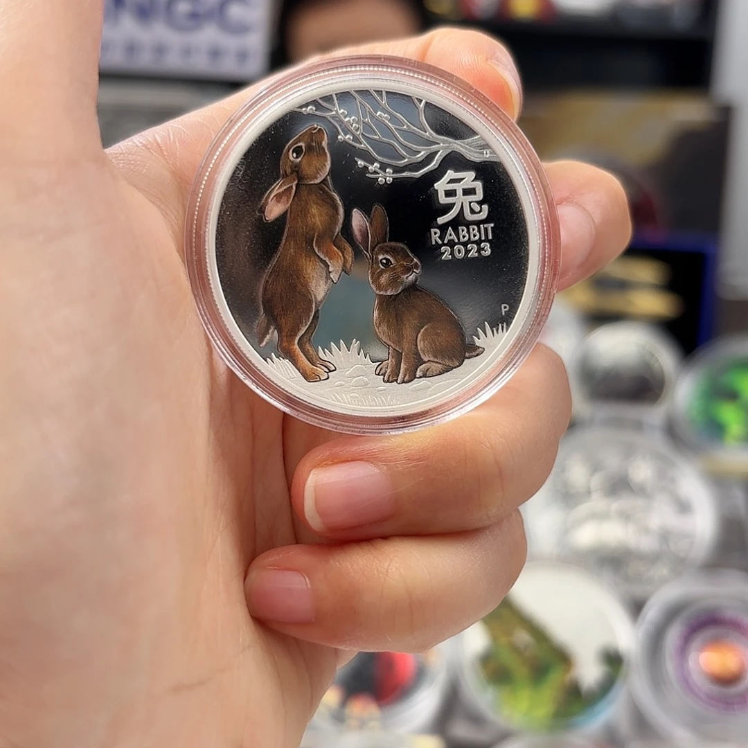 纯银澳洲2023年1盎司兔年银币