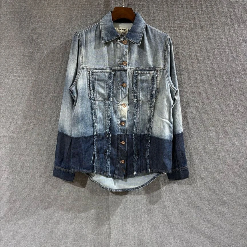 99新 Acne studio （pm）拼色牛仔衬衫 32码/4278