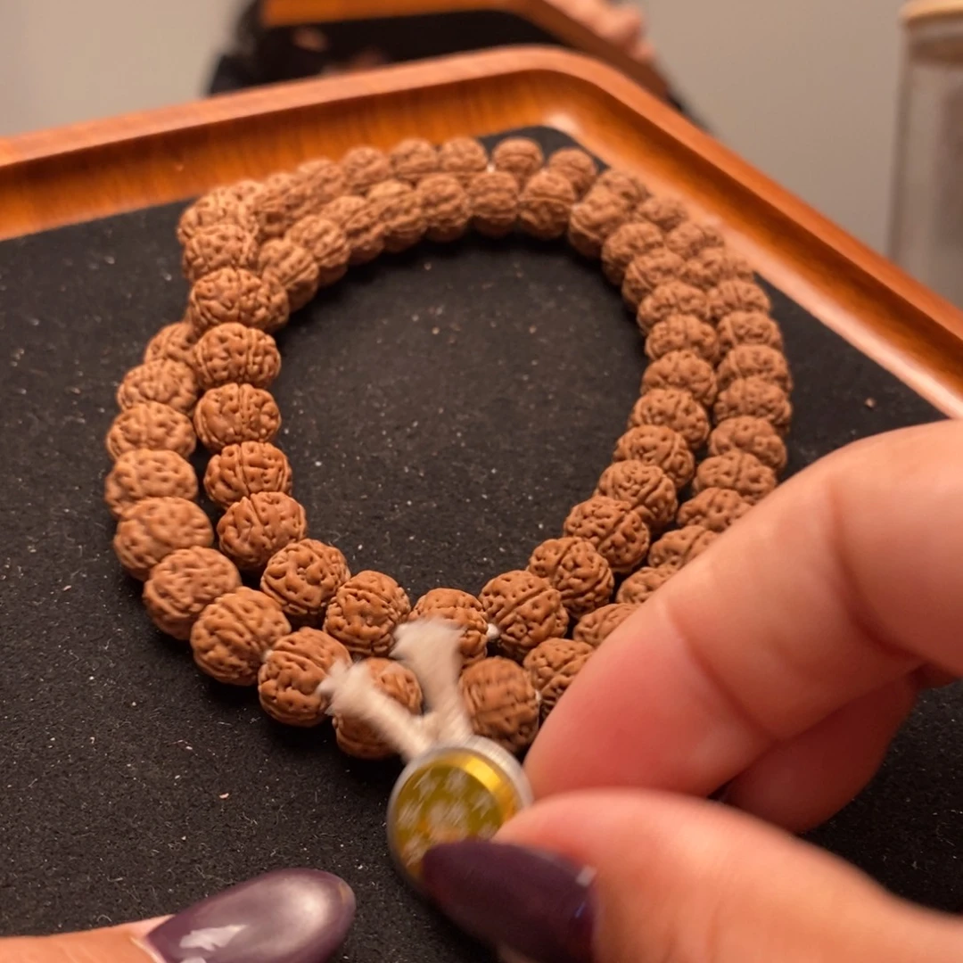 大***心金刚菩提吊坠老树王双圈