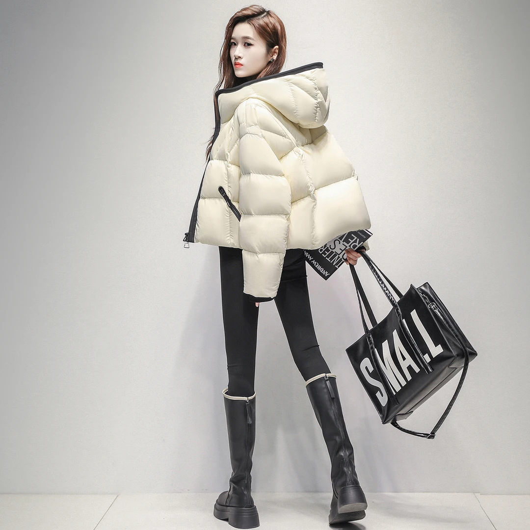 高端云朵泡芙羽绒服女短款2025冬季新款小个子洋气保暖鸭绒外套