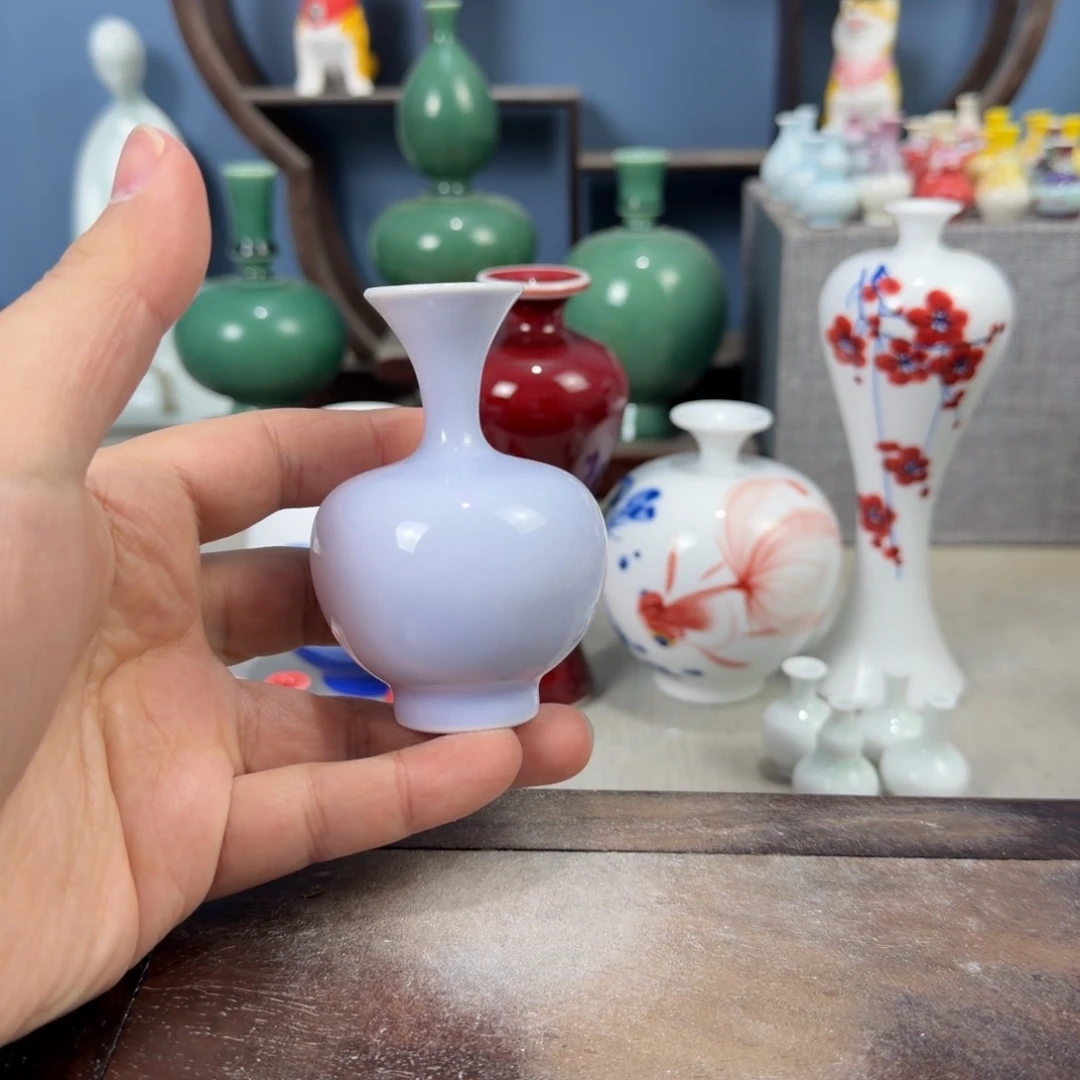陶瓷手工小花器摆件