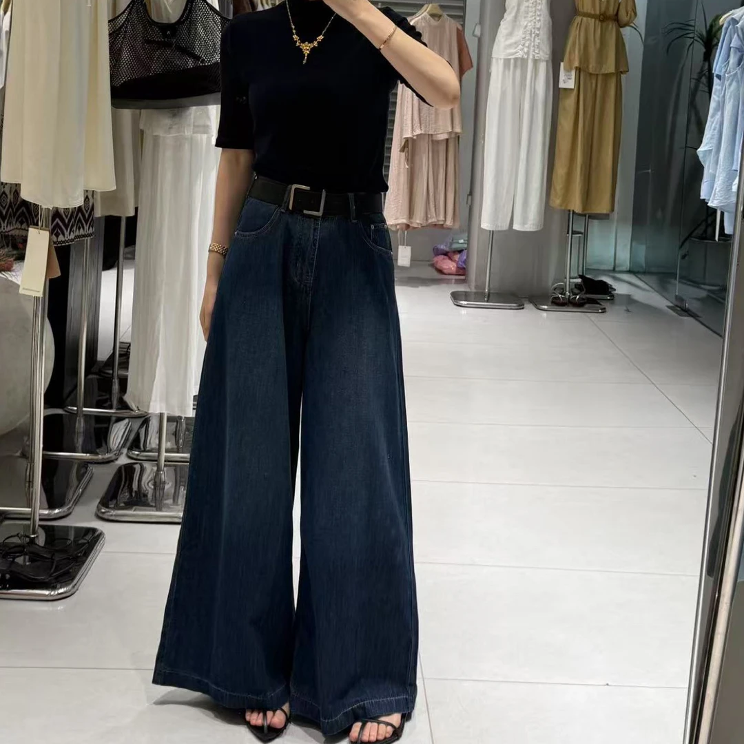 8063早秋高腰大阔腿裤（会掉浮色哈）