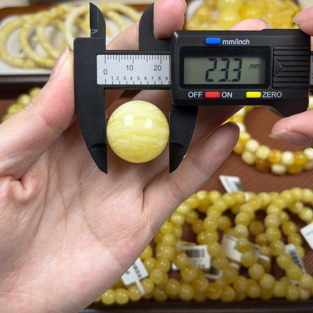 蜜蜡未镶嵌珠宝奇石23.3mm