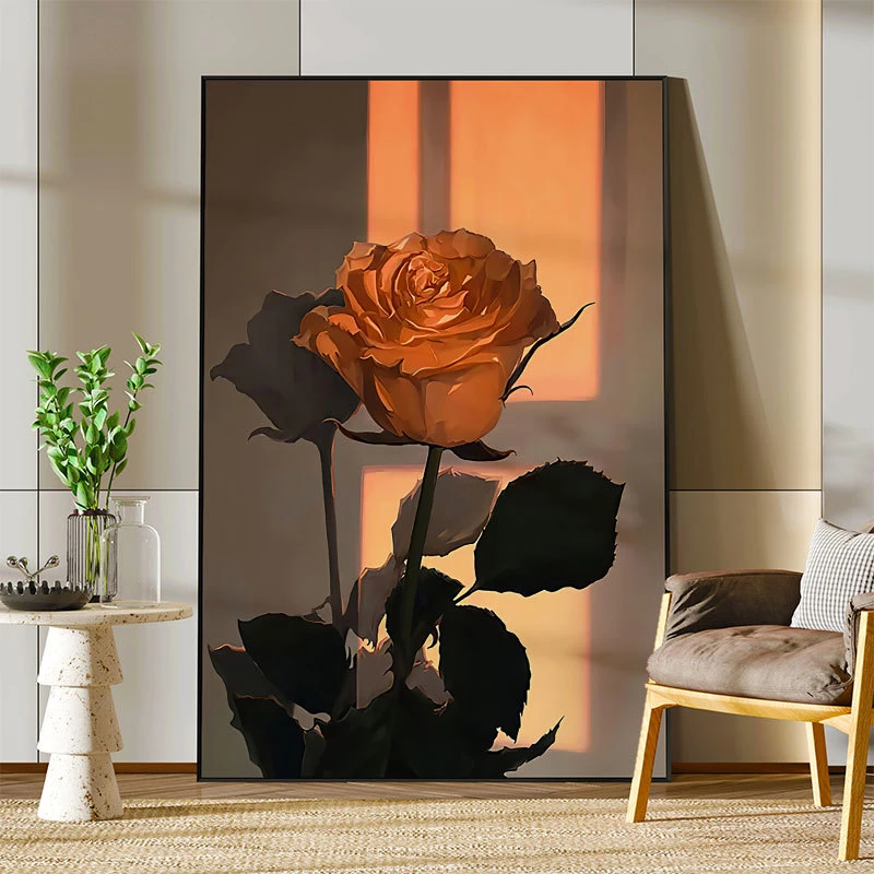 北欧轻奢风装饰画高级感抽象客厅玄关背景墙挂画餐厅卧室壁画简约