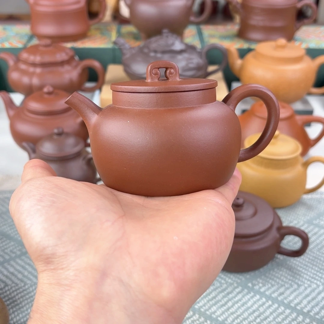 紫砂茶壶珠玑 紫泥 180cc