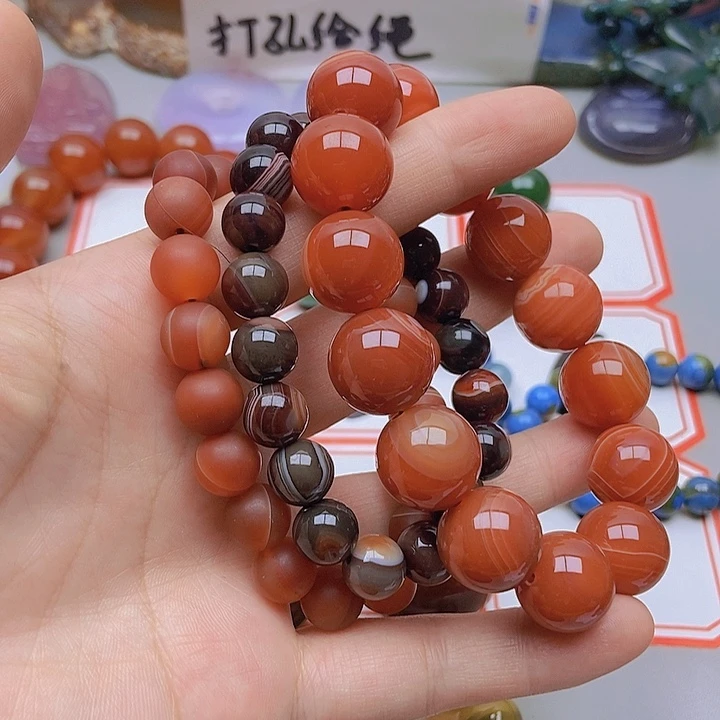 【闪购商品】玛瑙/玉髓未镶嵌珠宝半成品常*乐