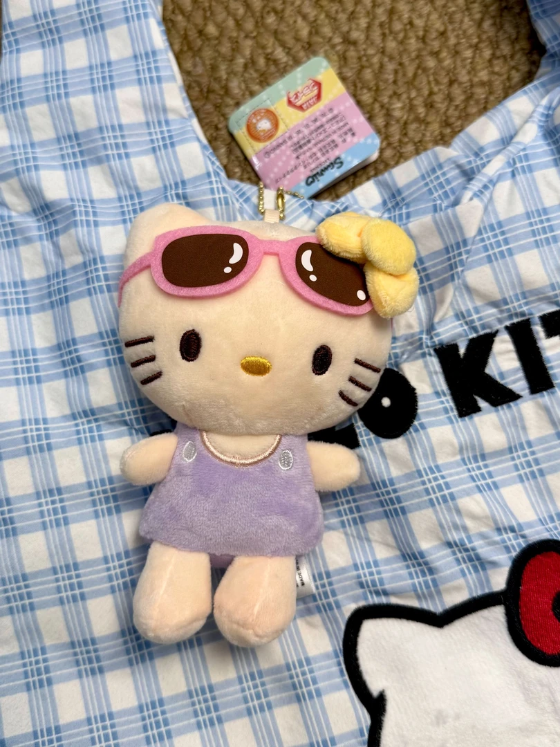 春日小紫helloKitty包包挂件可爱毛绒挂饰kitty挂件