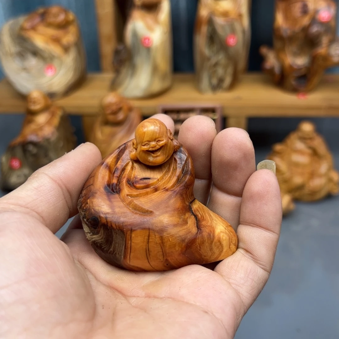 云***起木崖柏木摆件手把件