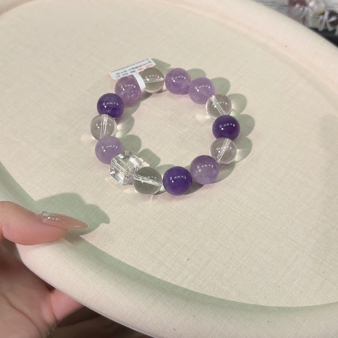 未镶嵌水晶手链紫水晶