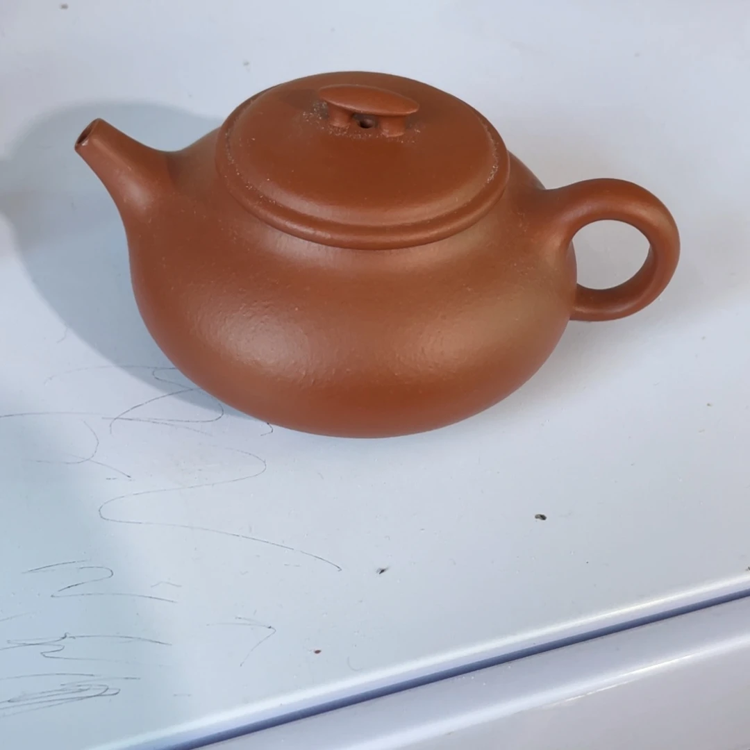 紫砂茶壶朱泥桥瓢