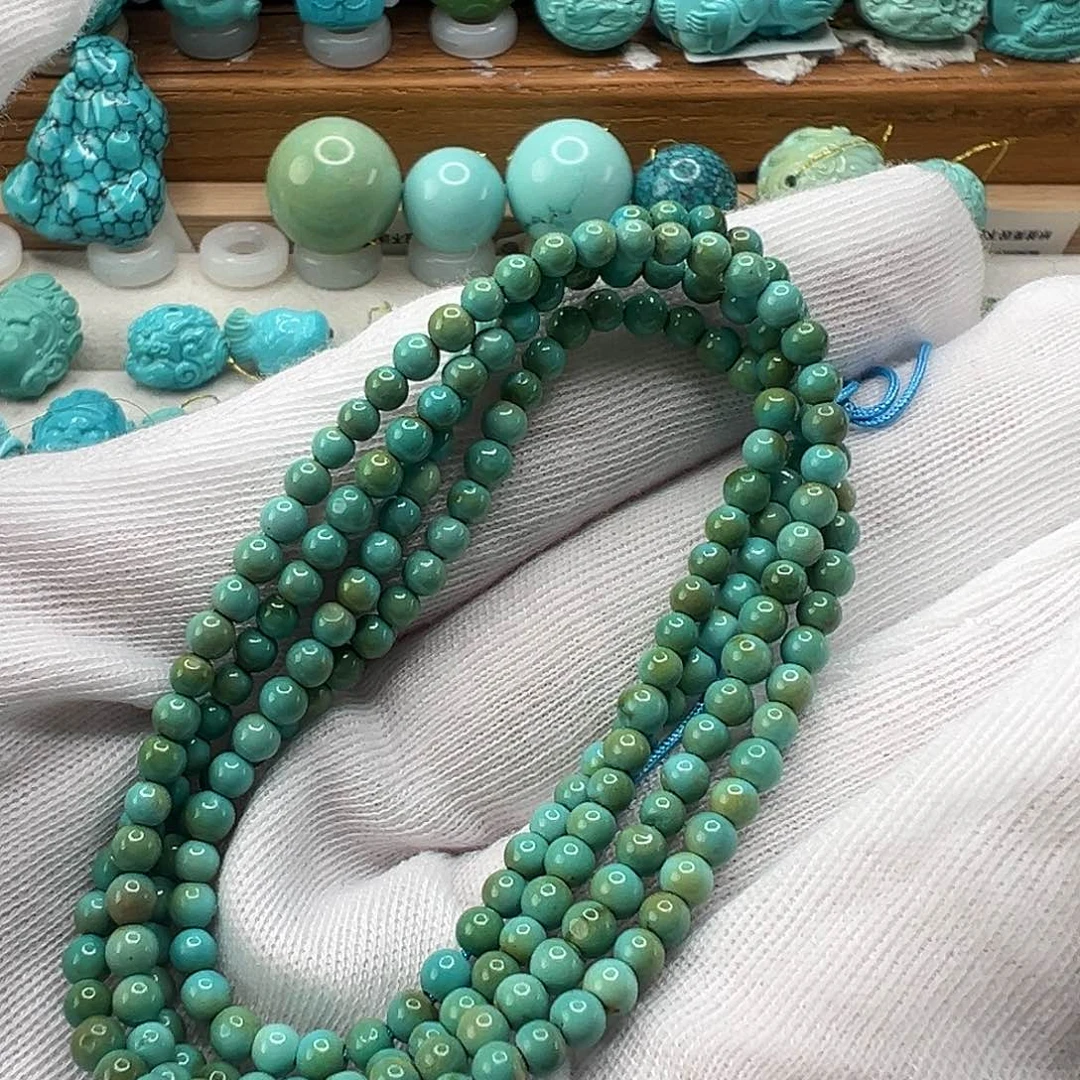 绿松石米珠串 未镶嵌