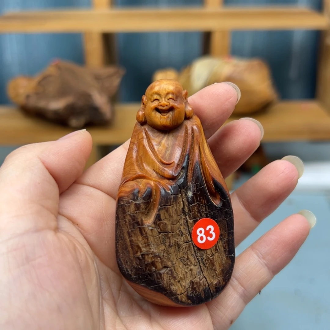 大***边木崖柏木摆件手把件，