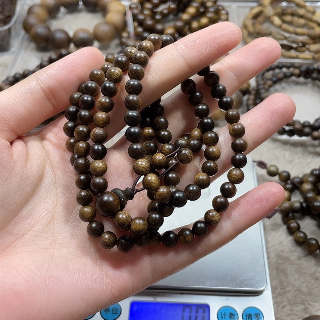 旺***仔手串沉香越南芽庄白棋楠