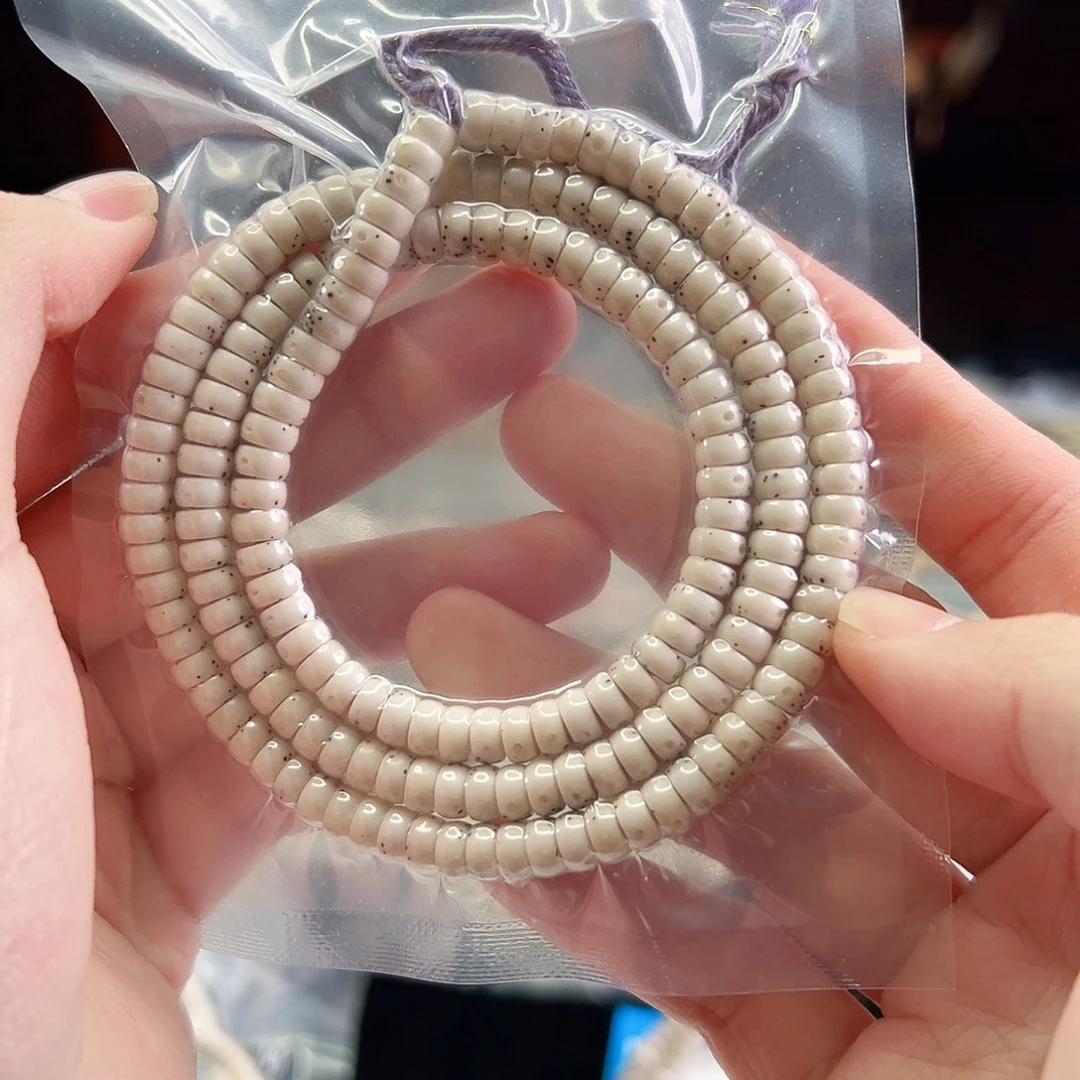 手串星月菩提Fqh6*3药片 带月大留白 颗粒星 180粒