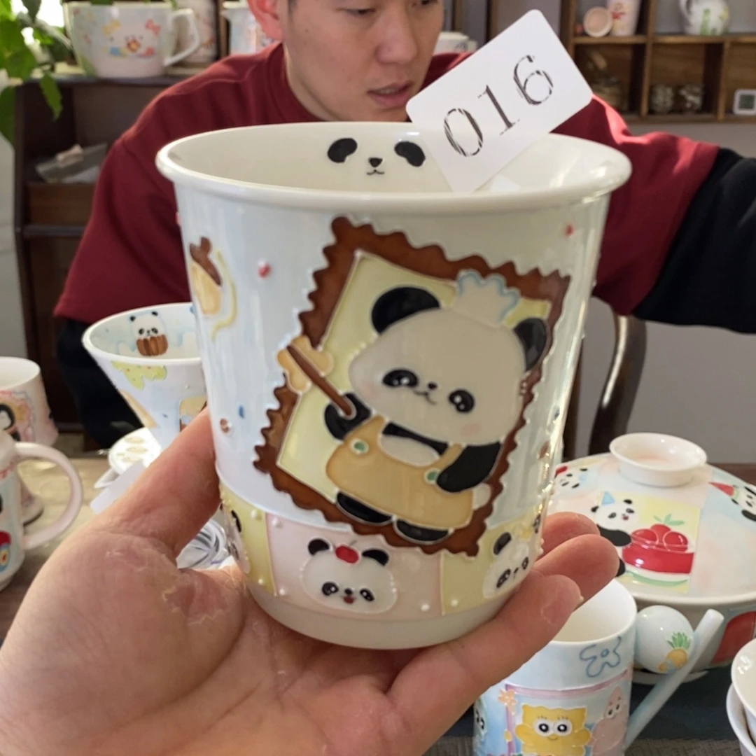 瓷片景德镇釉下彩手绘