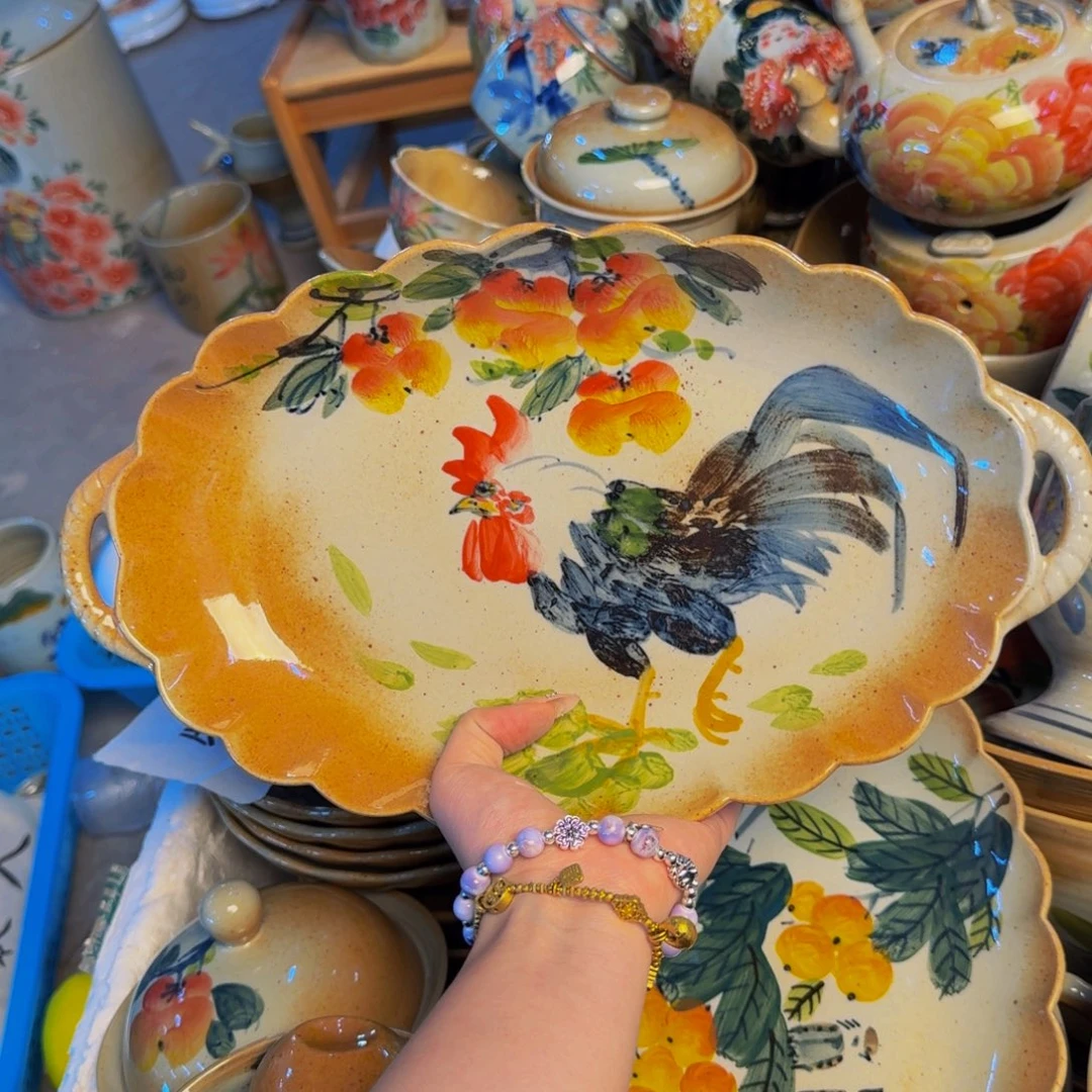 瓷片景德镇陶瓷手工手绘