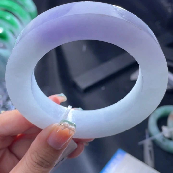 未镶嵌冰胶浓紫定制翡翠