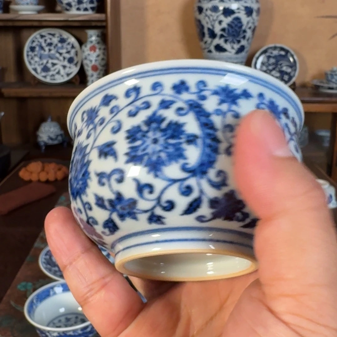 久***午缠枝炉士杯一只哟