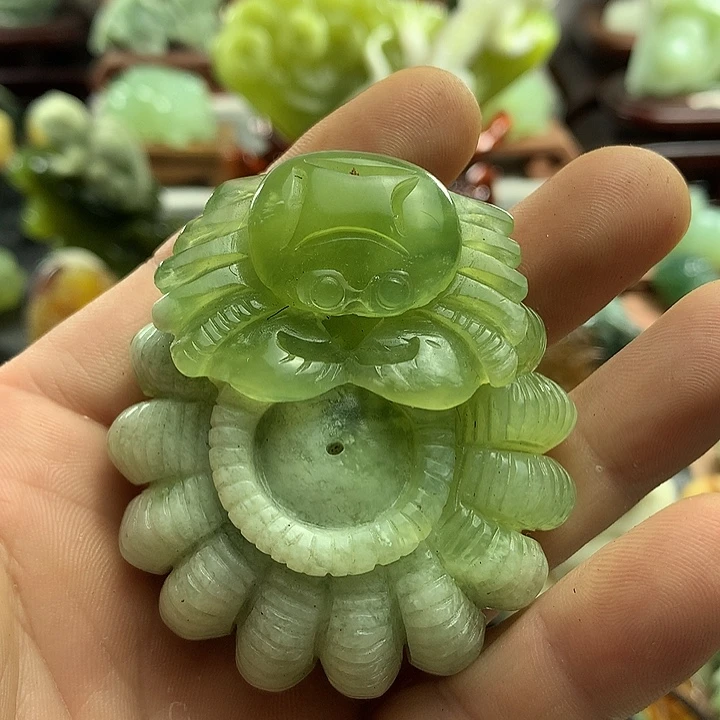 未镶嵌岫玉手把件