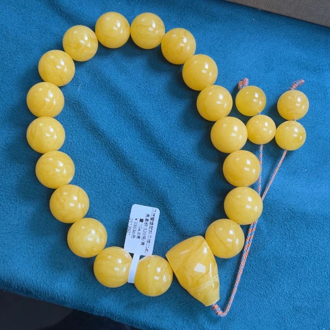 蜜蜡手链未镶嵌无优化