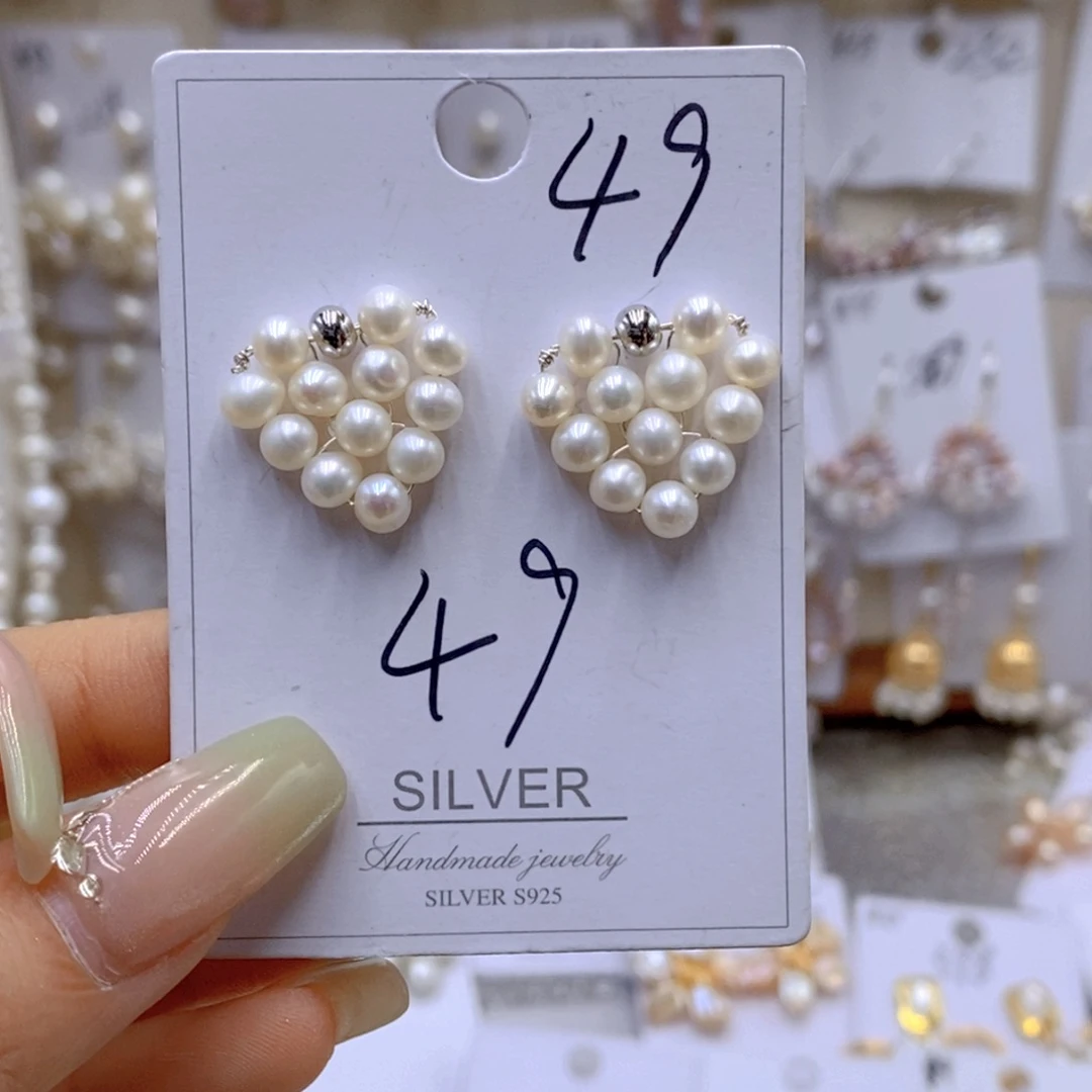 淡水珍珠银S925镶嵌颈饰