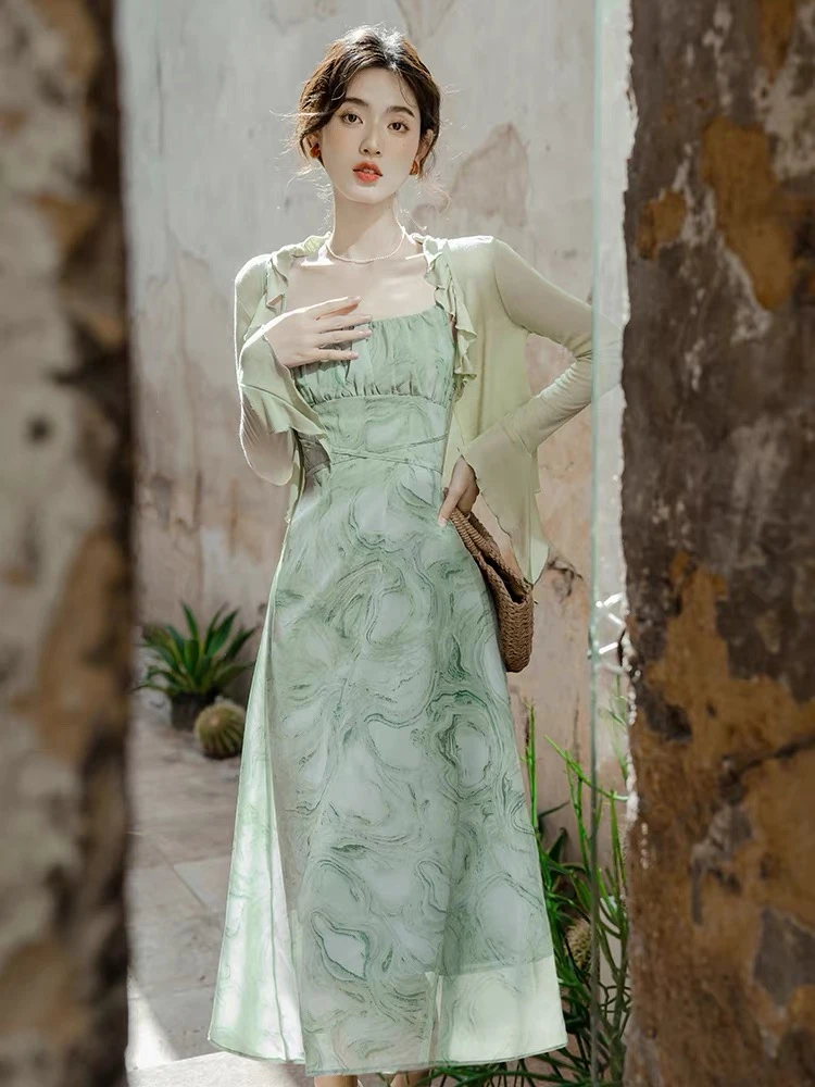 601-700长袖连衣裙显瘦气质收腰直播间编码下单非主图）