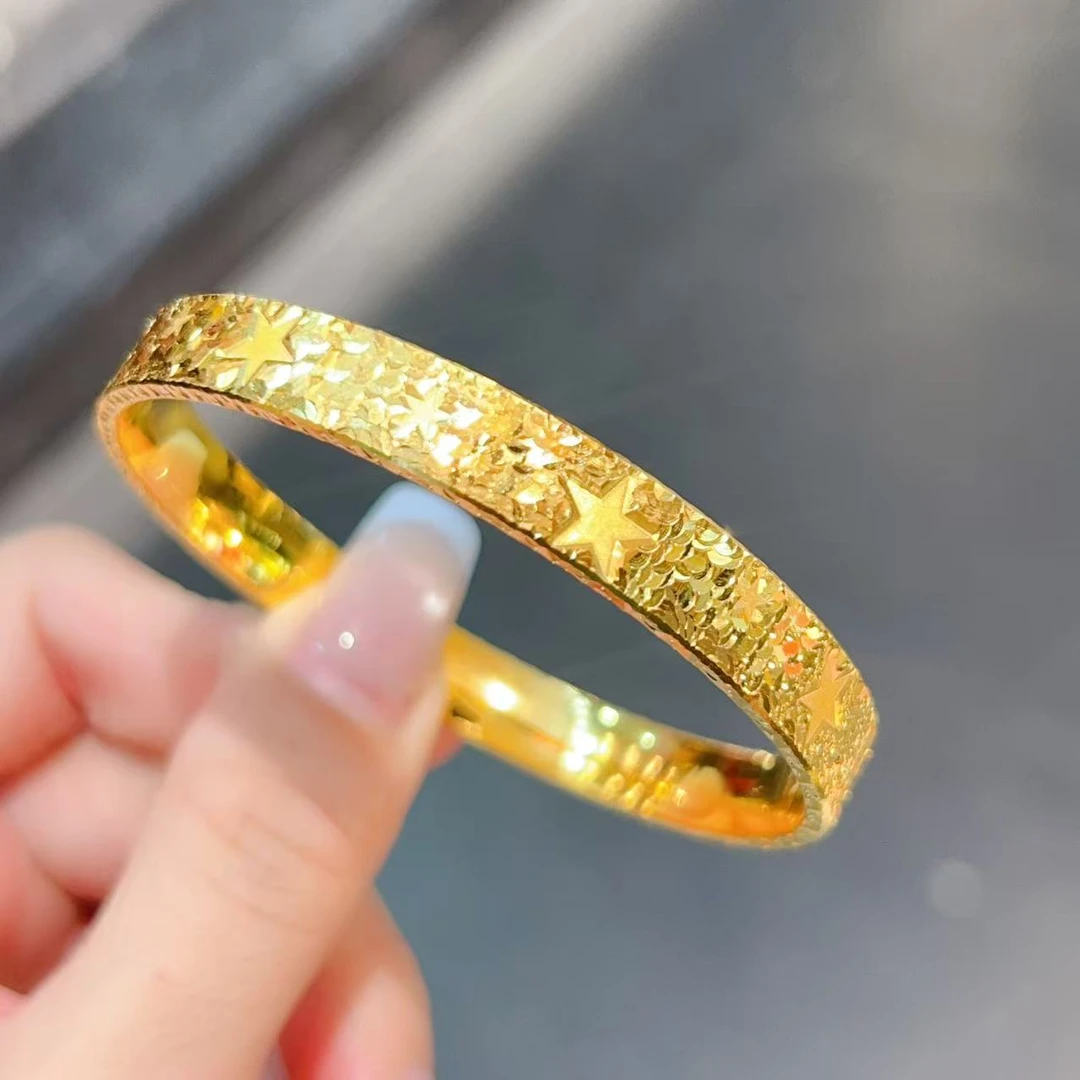 【新美源】足金999 万足工艺 碎碎星星手镯