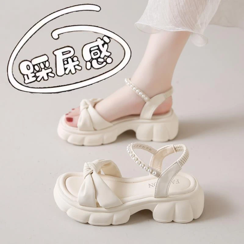 踩屎感凉鞋女夏季2025新款外穿法式仙女风软底防滑女士时装凉鞋子