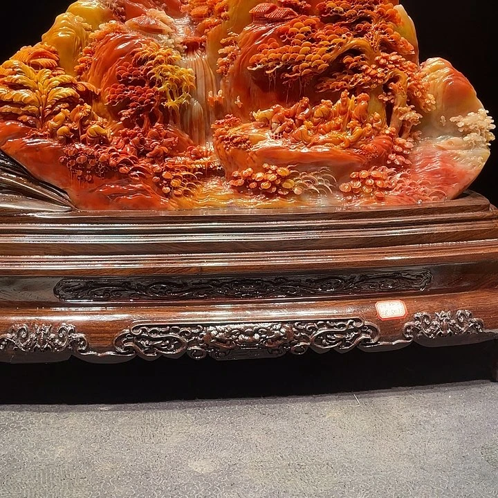 阮***N寿山石山水画作品欣赏