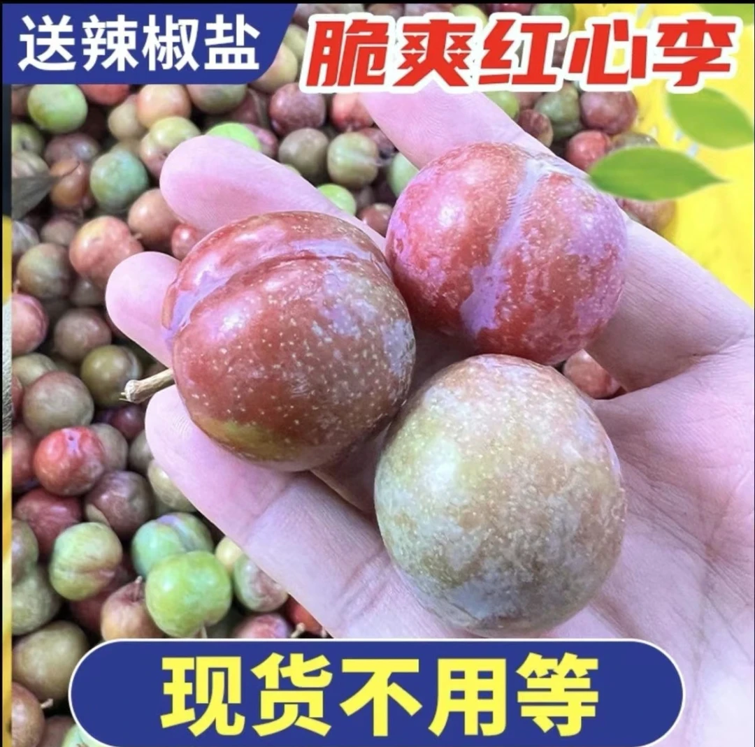 云南三华李新鲜采摘酸脆爽口当季水果红心李李子