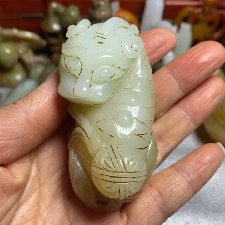 和田玉（糖玉）颈饰未镶嵌用****6