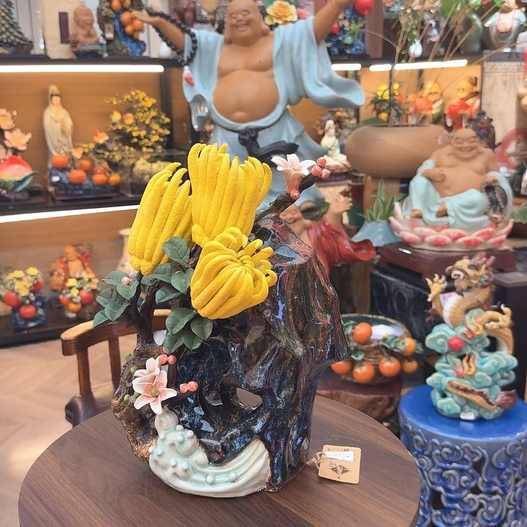 陶瓷黄金满屋佛手原作