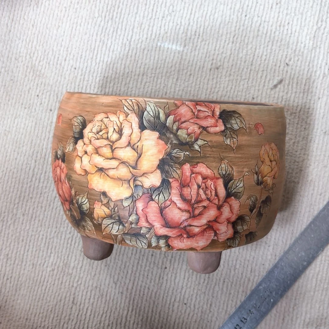 山***程陶瓷多肉花盆精品