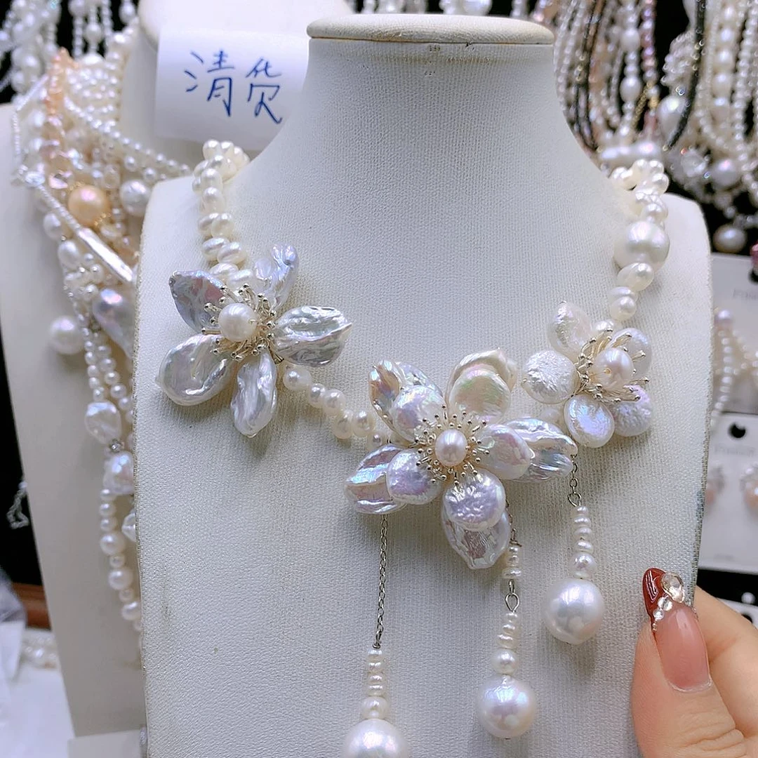 银S925镶嵌耳饰淡水珍珠钰****)