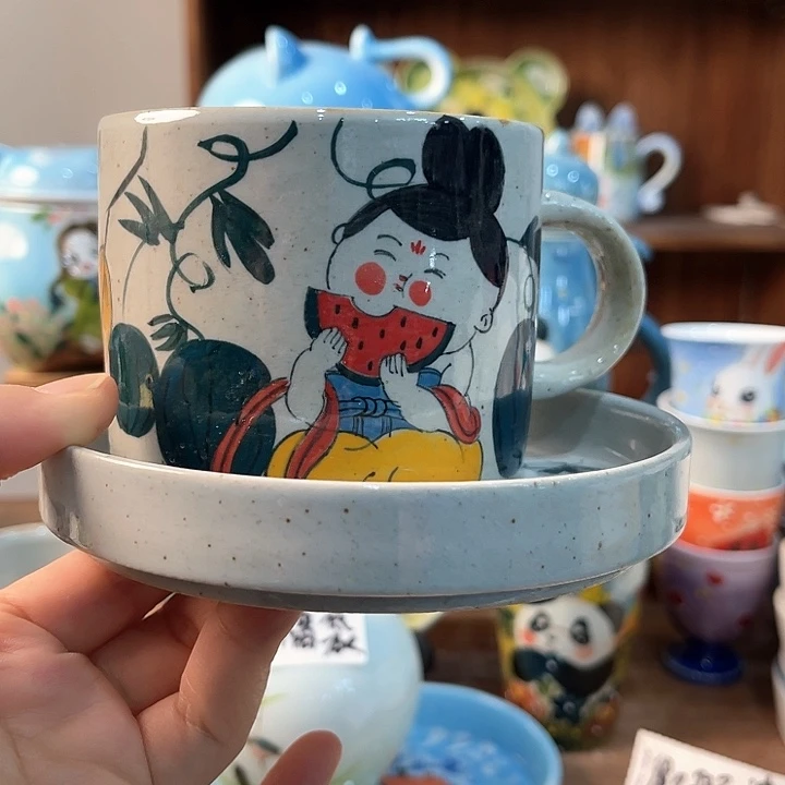 陶景德镇釉下手绘陶瓷