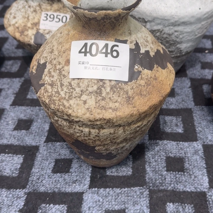 国***多瓷片景德镇高温花器编码4046高33口6默认无孔