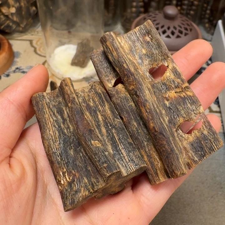 老***掌沉香沉香碎屑海南棋楠老白棋高端沉水龙骨块料29.7克